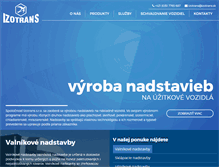 Tablet Screenshot of izotrans.sk